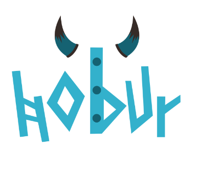 Dans le cadre d'un exercice en BUT MMI, nous devions créer un logo à partir d'un thème aléatoire : jeune et aliment avec le nom Hobur. J'ai d'abord trouvé que Hobur avait des consonances nordiques. Puis pour “jeune et aliment” j'ai pensé à de la bière. Je suis donc partie sur un logo de bière de Viking dans des tons de couleur froides et une typographie inspirée de l'alphabet runique.