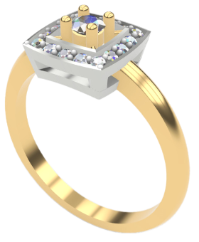J'ai modélisé cette bague à partir d'un fichier 3D que mon maître de stage avait réalisé il y a quelques années.